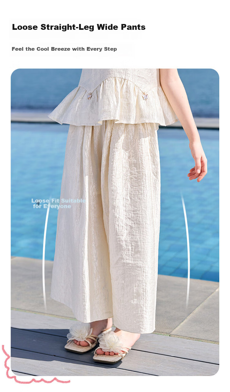 CHANZUIGOU Girls' Bohemian Vacation Set 2026 Summer New Elegant Sweet Style 4